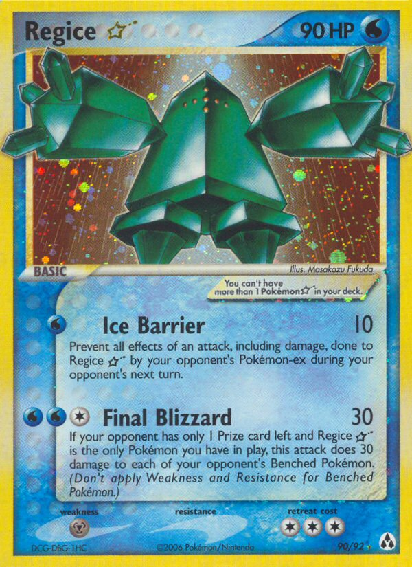 Regice ★ — illustrated card
