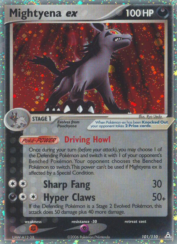 Mightyena ex — illustrated card