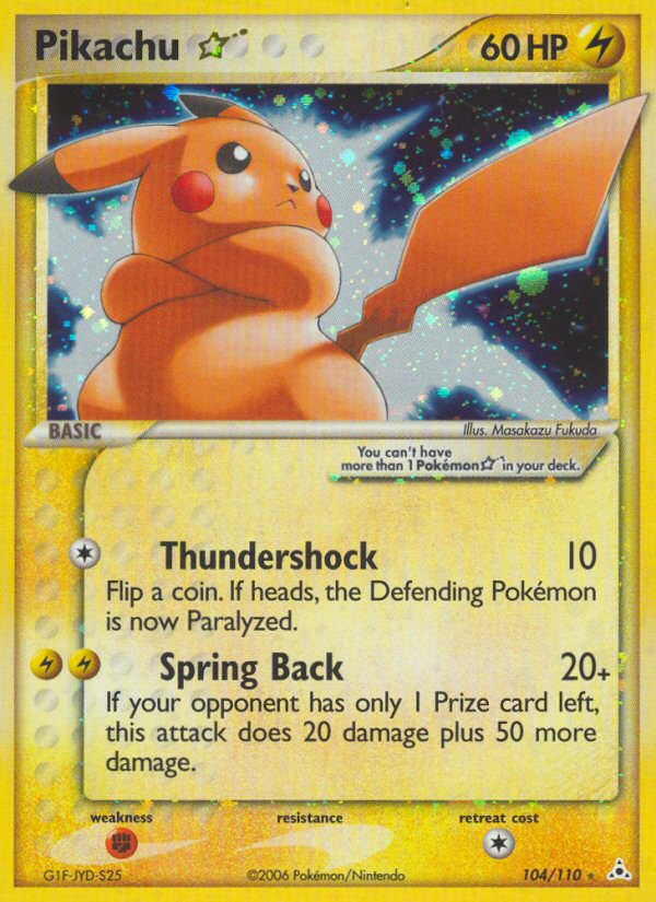 Pikachu ★ — illustrated card