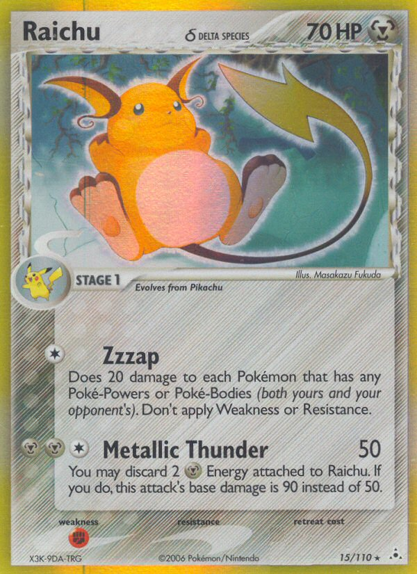 Raichu δ — illustrated card