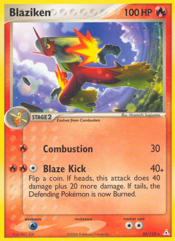 Blaziken — illustrated card
