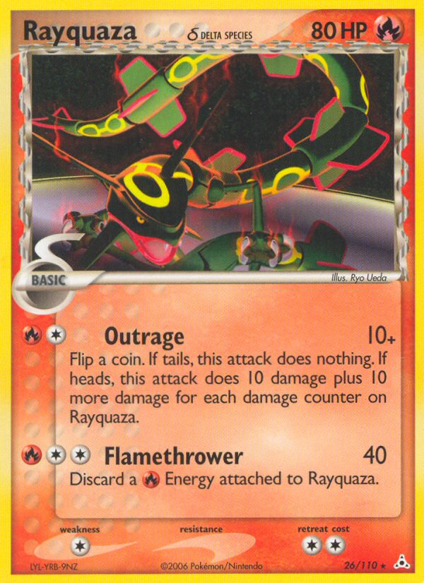 Rayquaza δ — illustrated card