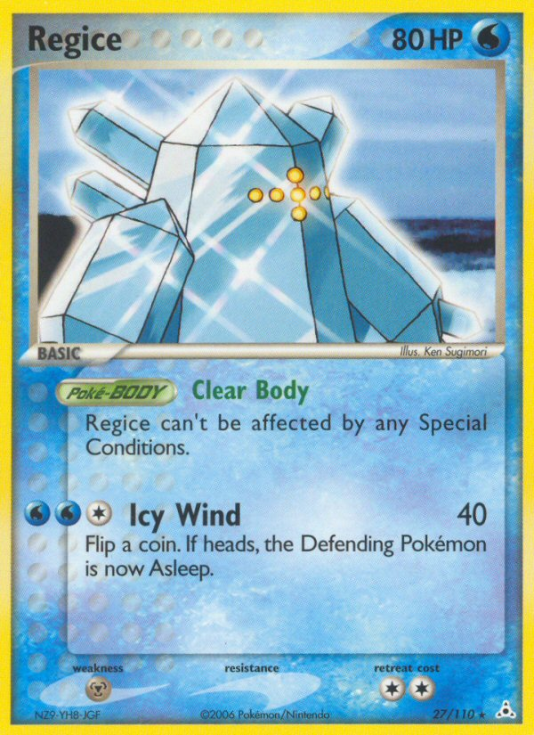 Regice — illustrated card
