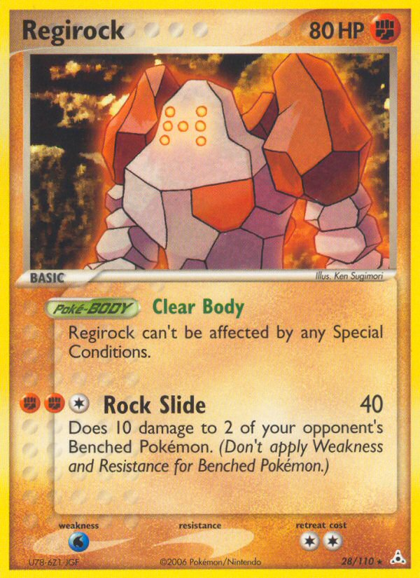 Regirock — illustrated card