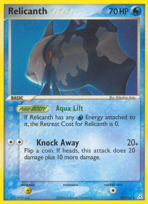 Relicanth — illustrated card