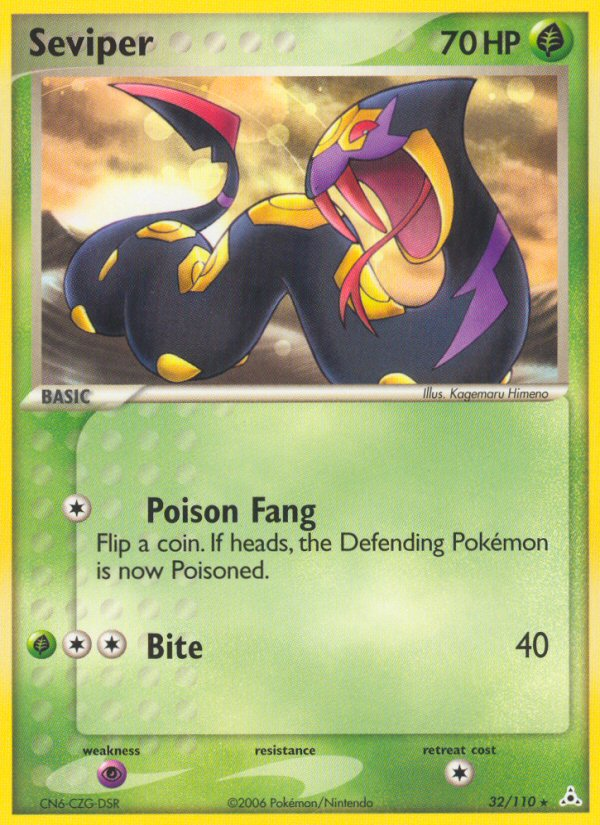 Seviper — illustrated card