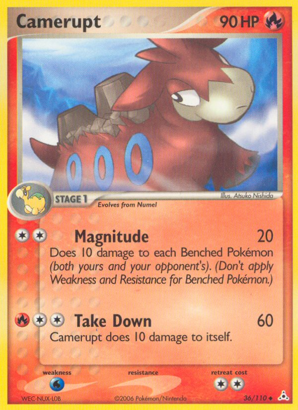 Camerupt — illustrated card