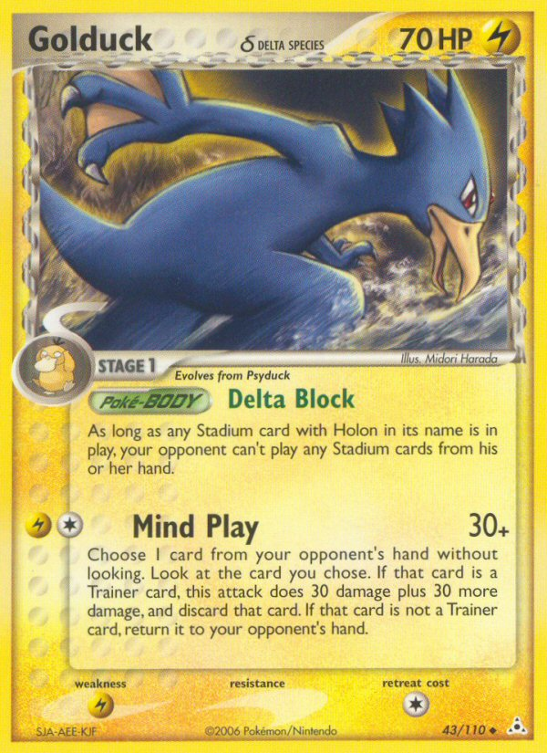 Golduck δ — illustrated card