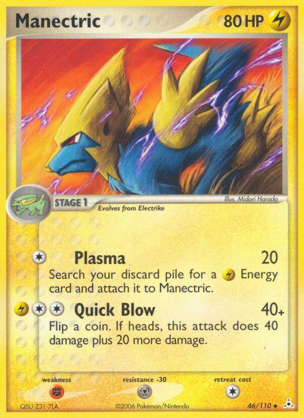 Manectric — illustrated card