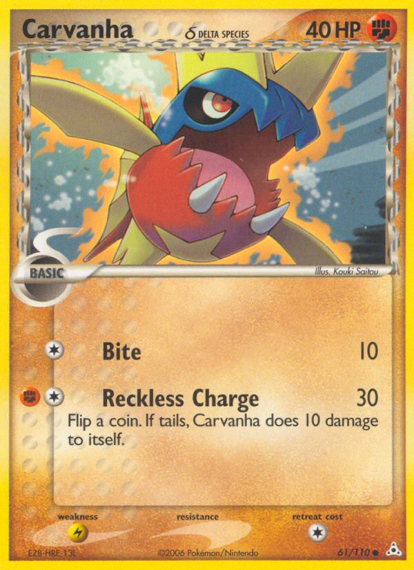 Carvanha δ — illustrated card
