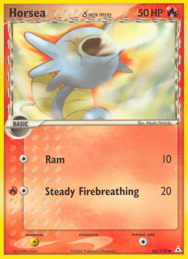 Horsea δ — illustrated card