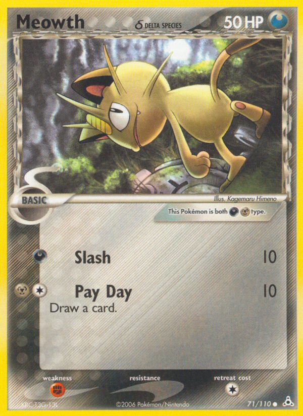 Meowth δ — illustrated card