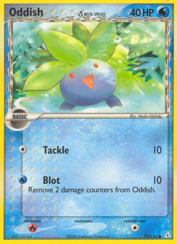 Oddish δ — illustrated card