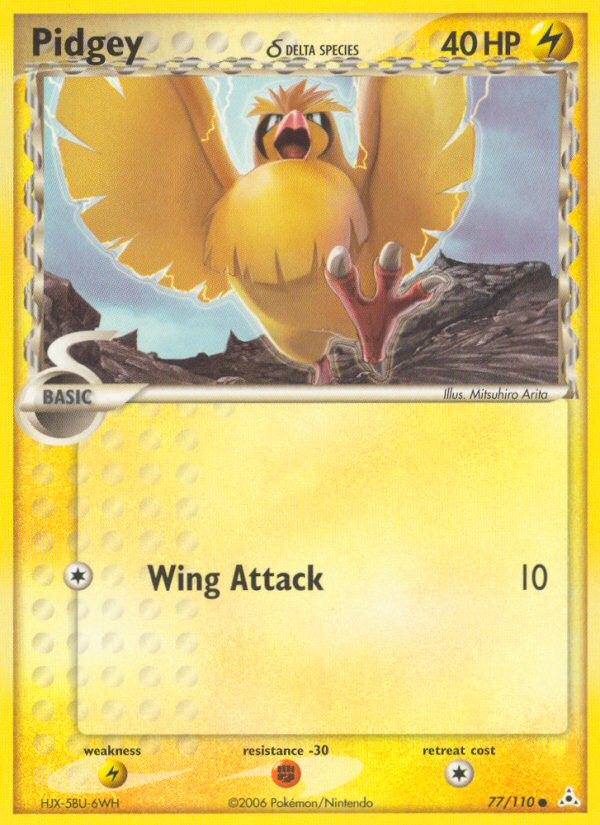 Pidgey δ — illustrated card