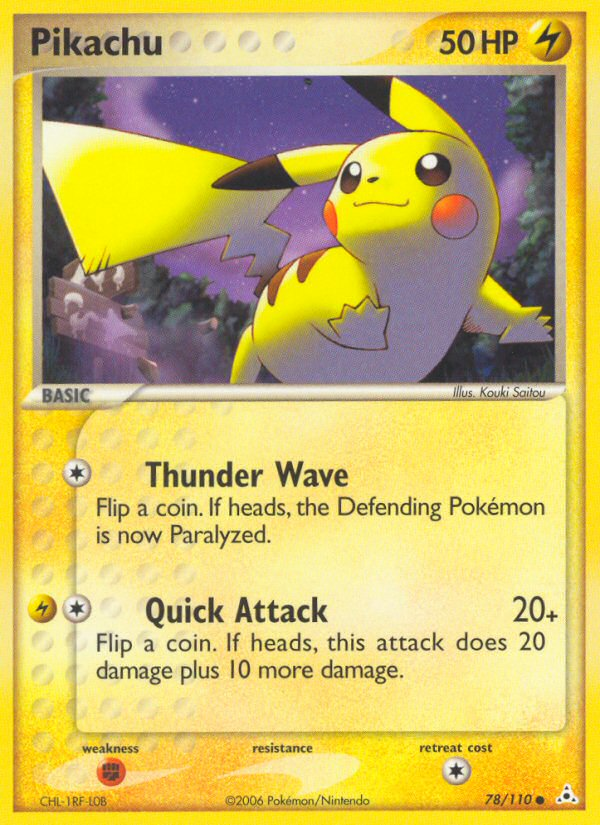 Pikachu — illustrated card