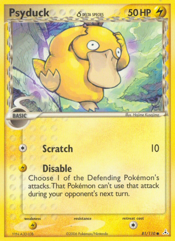 Psyduck δ — illustrated card