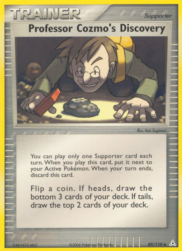 Professor Cozmo's Discovery — illustrated card