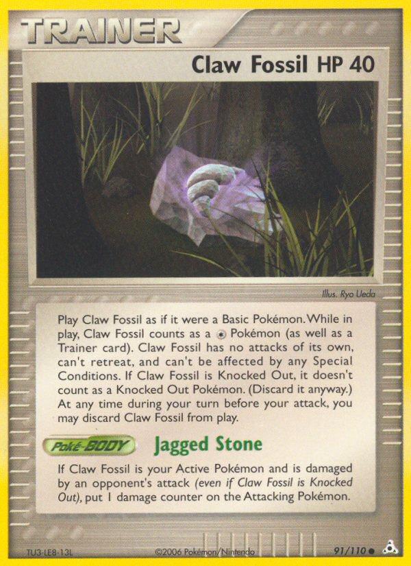 Claw Fossil — illustrated card
