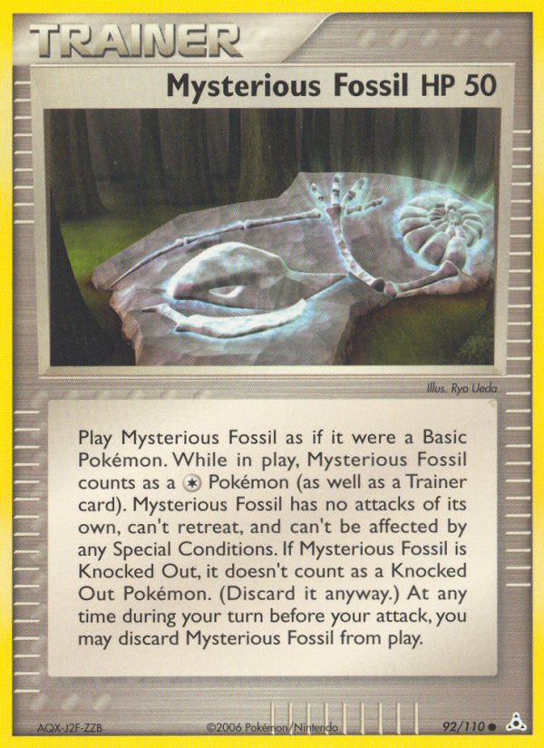 Mysterious Fossil — illustrated card
