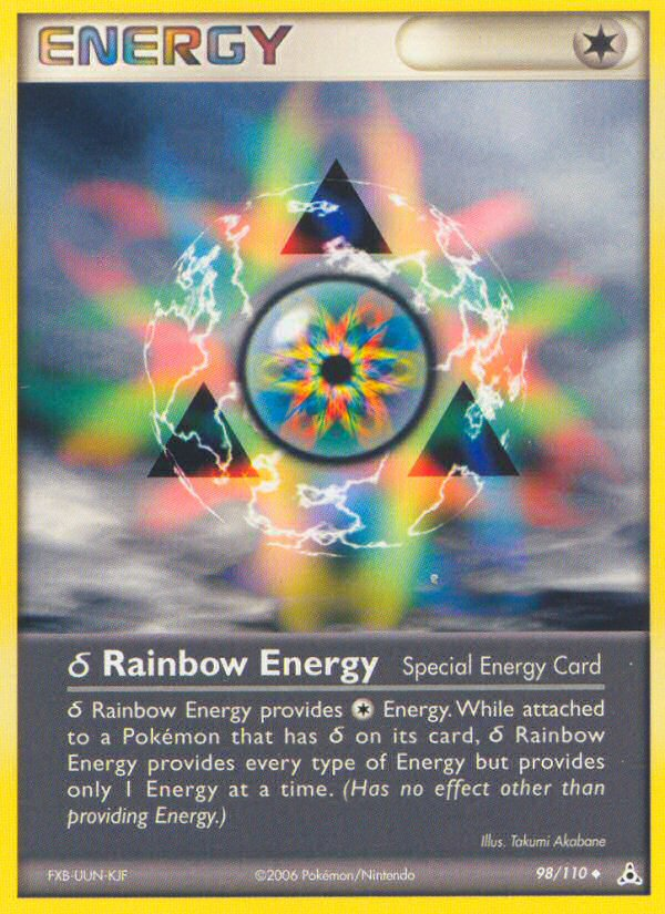 δ Rainbow Energy — illustrated card