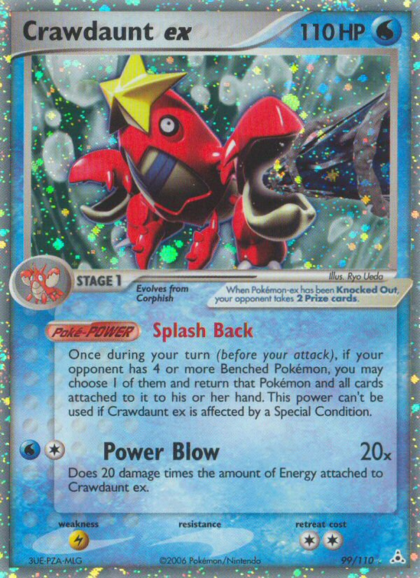 Crawdaunt ex — illustrated card