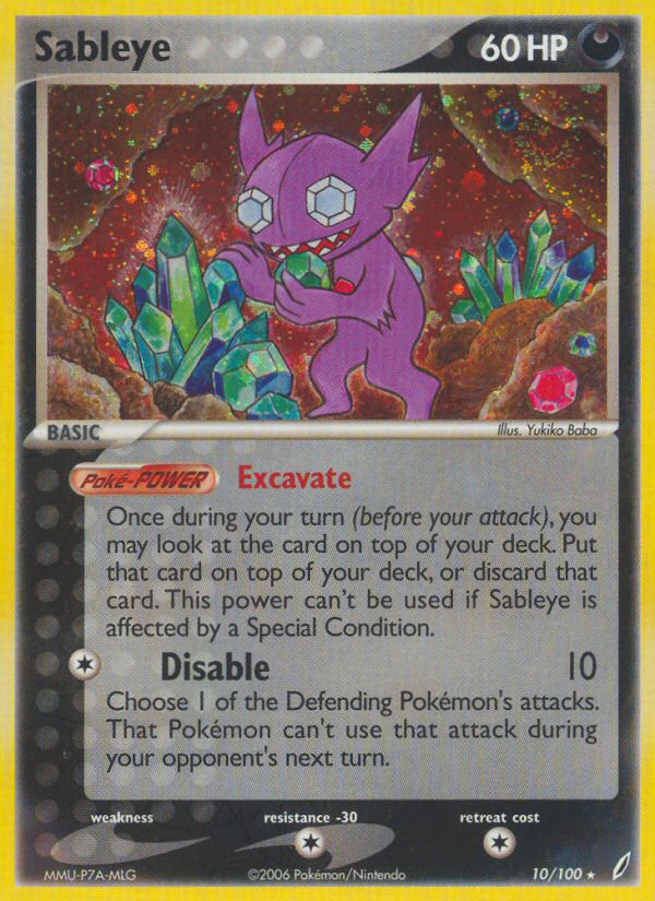 Sableye — illustrated card