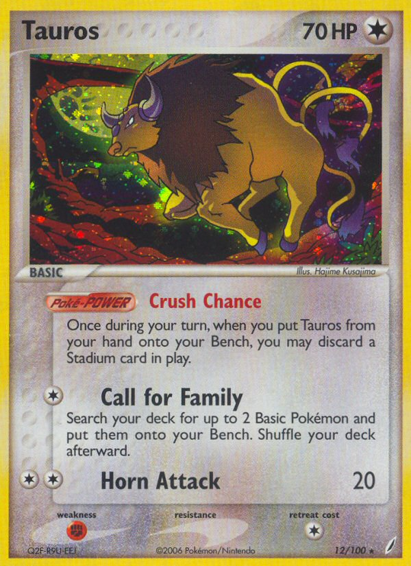 Tauros — illustrated card