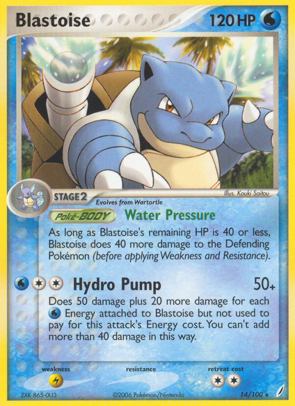 Blastoise — illustrated card
