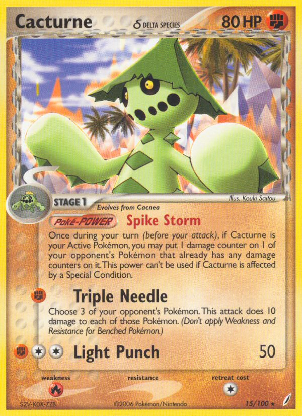 Cacturne δ — illustrated card
