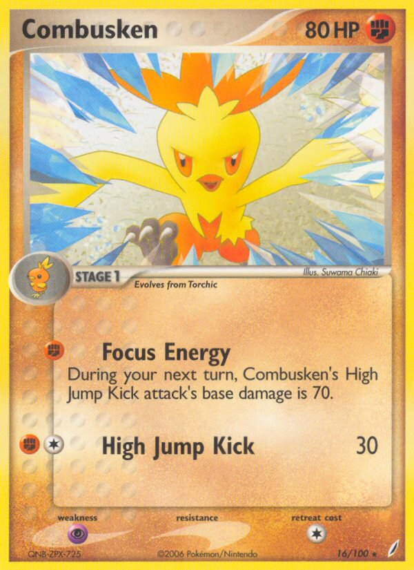 Combusken — illustrated card