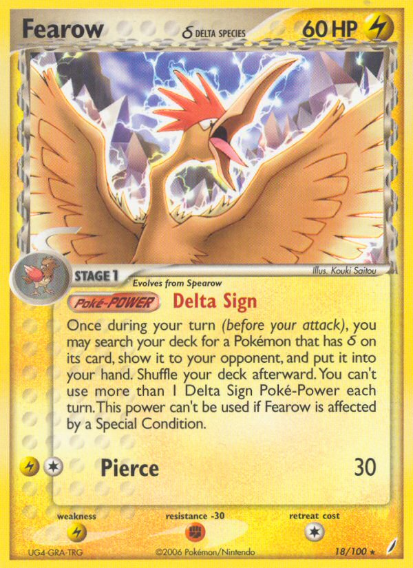 Fearow δ — illustrated card