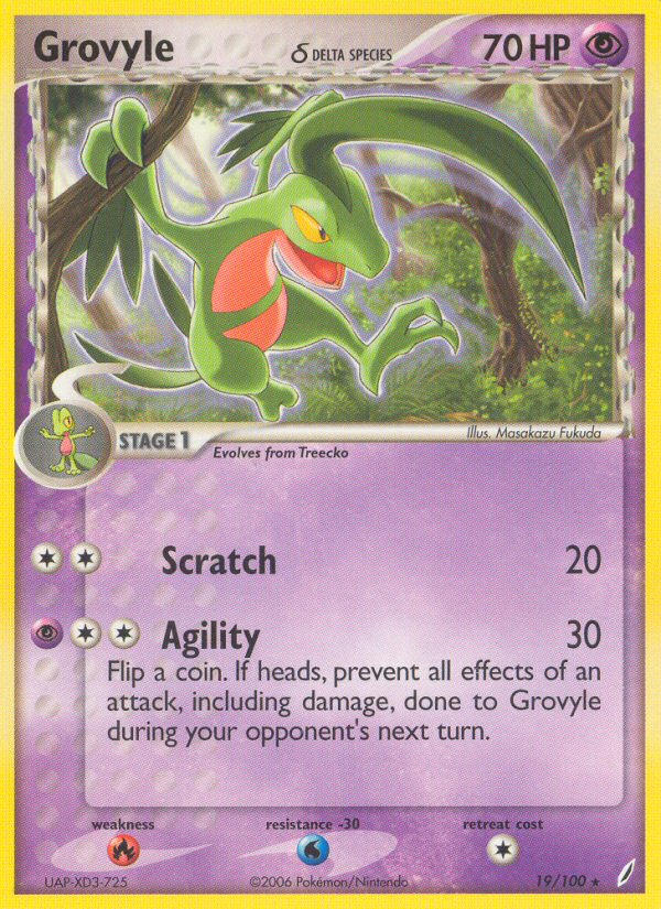 Grovyle δ — illustrated card