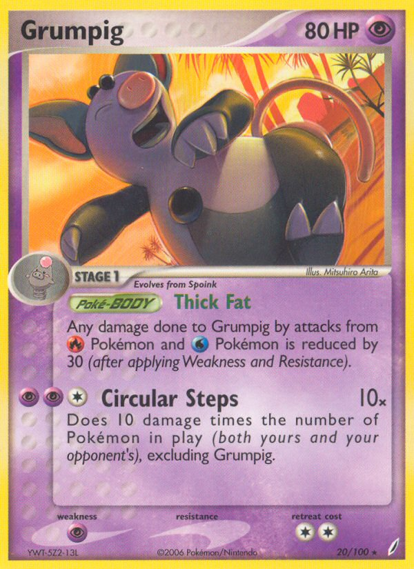 Grumpig — illustrated card