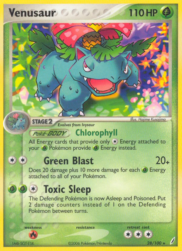 Venusaur — illustrated card