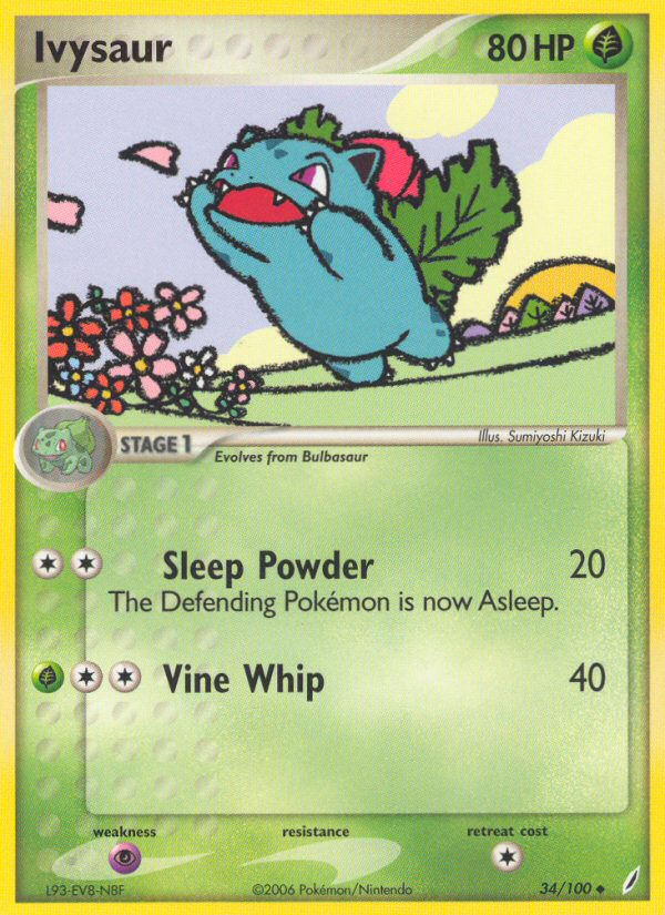 Ivysaur — illustrated card