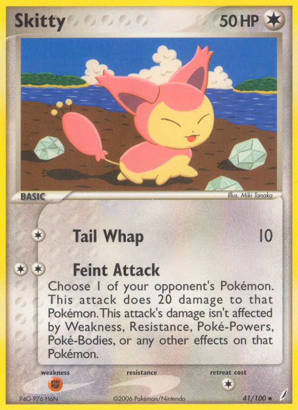 Skitty — illustrated card