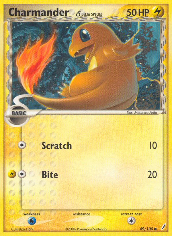 Charmander δ — illustrated card