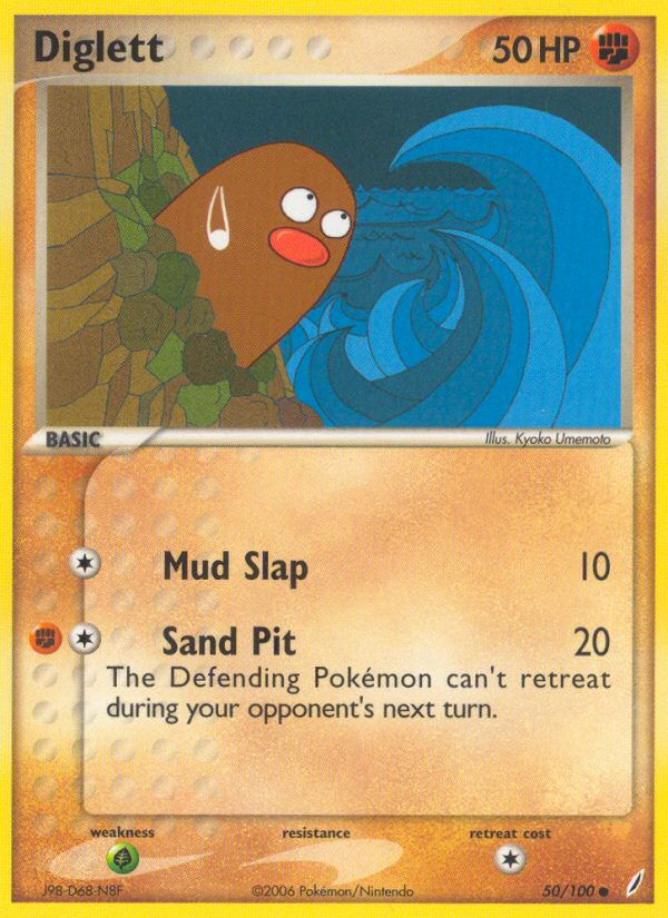 Diglett — illustrated card