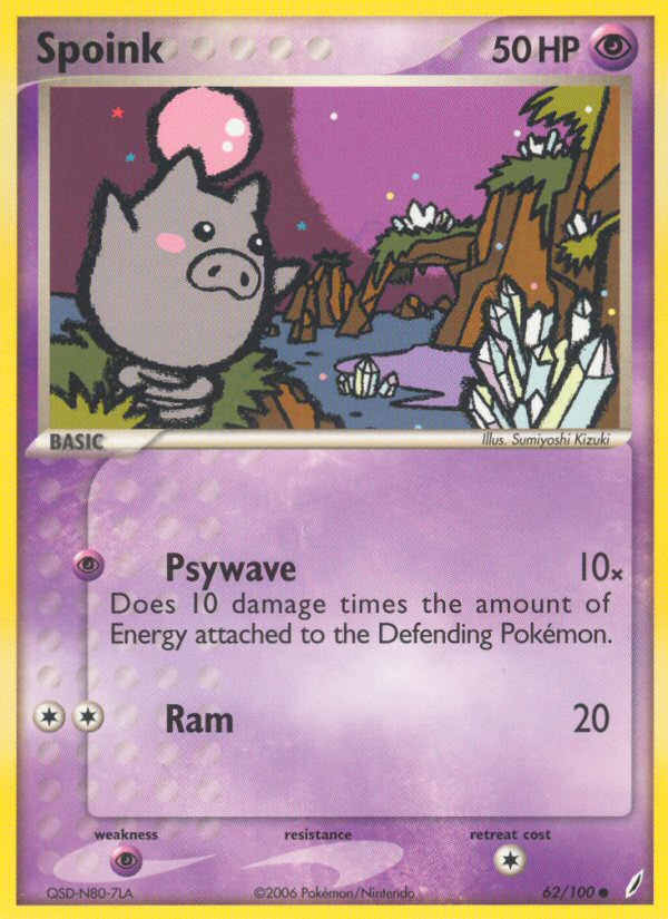 Spoink — illustrated card