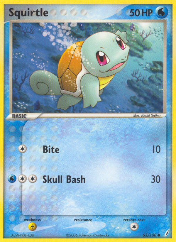 Squirtle — illustrated card