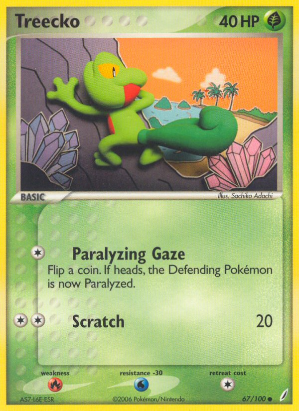 Treecko — illustrated card