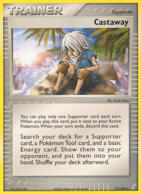 Castaway — illustrated card