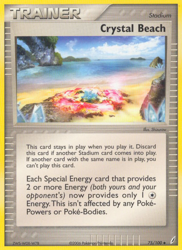 Crystal Beach — illustrated card