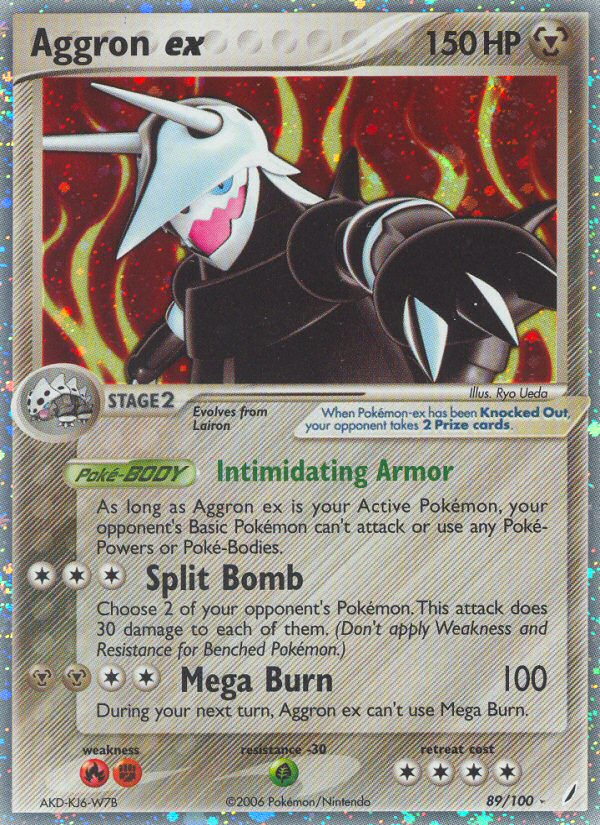 Aggron ex — illustrated card