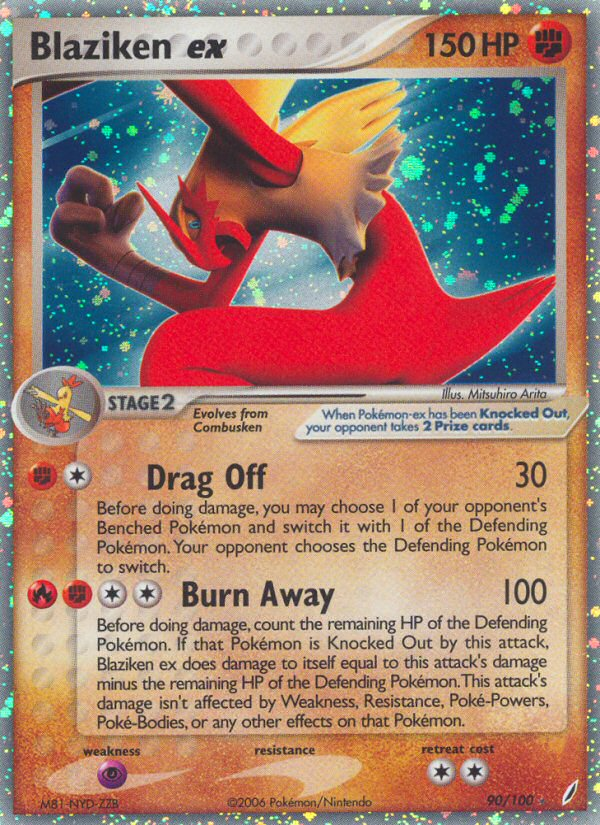 Blaziken ex — illustrated card