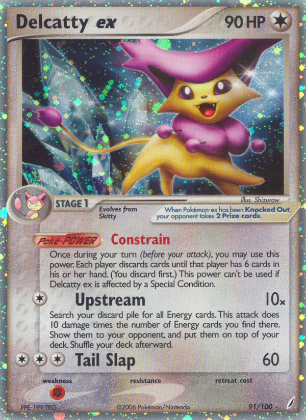 Delcatty ex — illustrated card