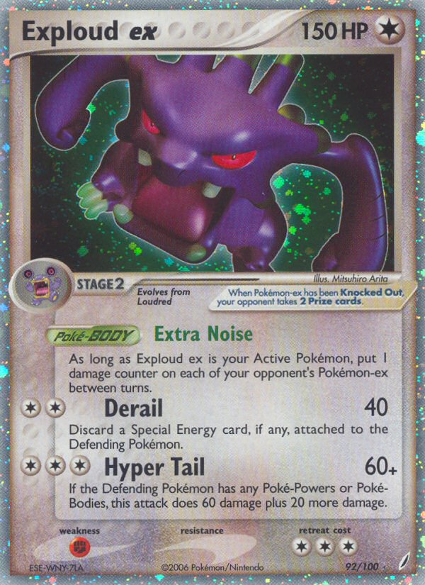 Exploud ex — illustrated card