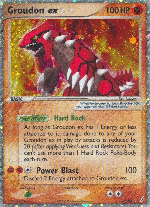Groudon ex — illustrated card