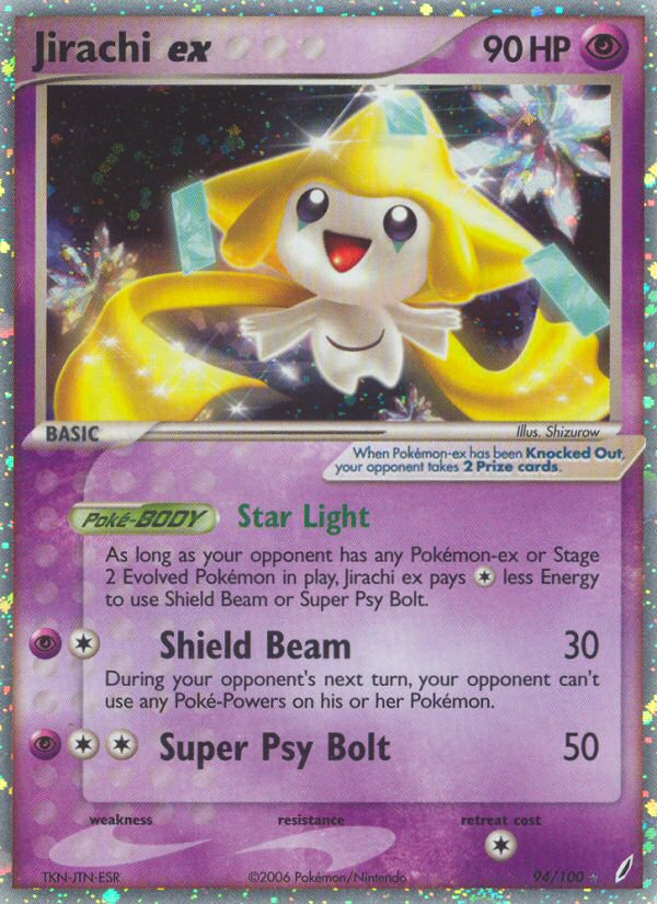 Jirachi ex — illustrated card