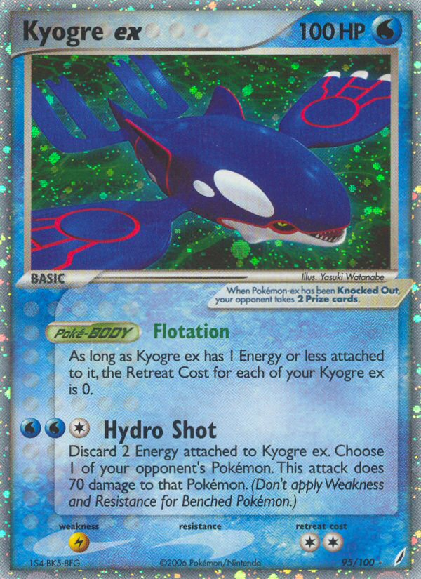Kyogre ex — illustrated card